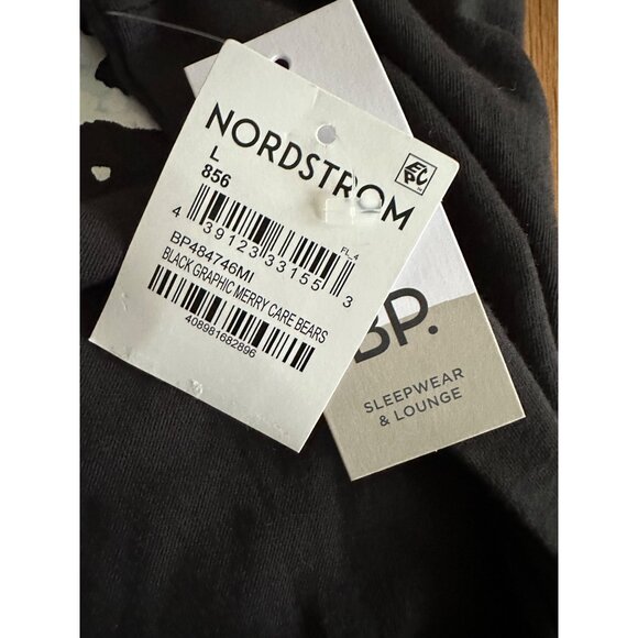 BP Retro Graphic Short Sleeve Sleep Shirt Black Graphic Merry Care Bears L NWT - Picture 12 of 12